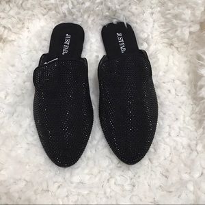 Women Black Slippers